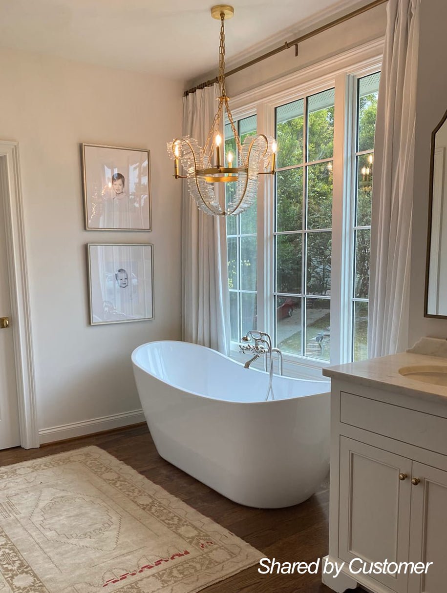 Chic Antique Crystal Floral Chandelier