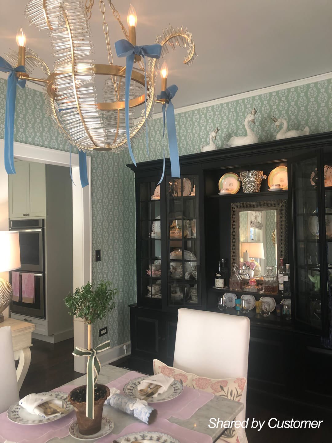 Chic Antique Crystal Floral Chandelier