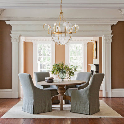 Chic Antique Crystal Floral Chandelier