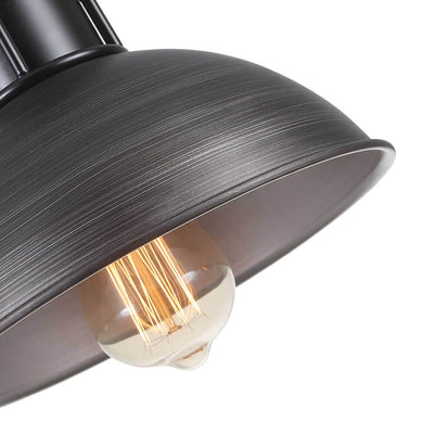 Industrial 3-light Island Pot Lid Dome Pendant
