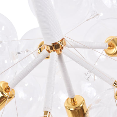Modern Cluster Glass Bubble Chandelier / Semi Flush