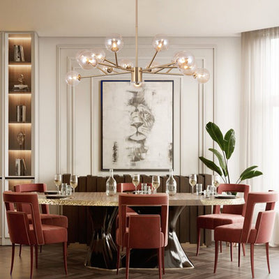 Modern Sputnik Branching Bubble Chandelier
