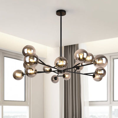 Modern Sputnik Branching Bubble Chandelier